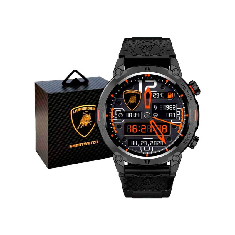 Smartwatch Lamborghini Aventador Ultimae Nero Nemesis Bluetooth