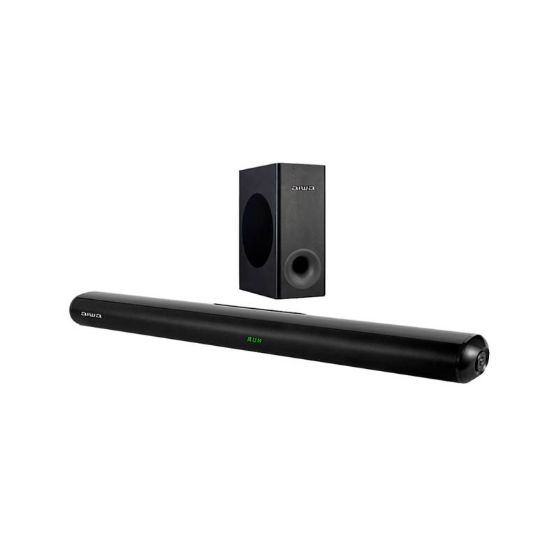 Barra De Sonido Con Subwoofer Inalámbrico Awsbh21Ww Aiwa Negro