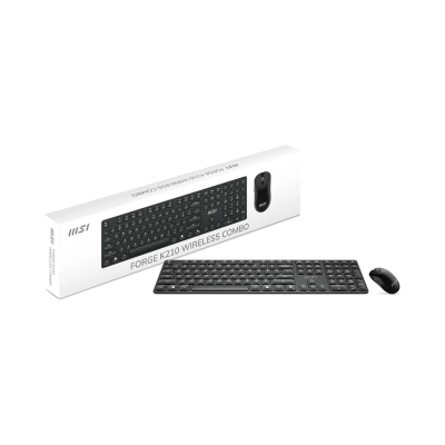 Combo Teclado Y Mouse Inalámbrico Forge K210 Wireless Combo Msi Recargable Españo