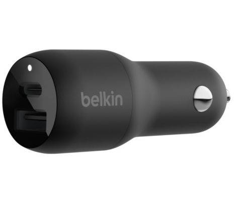 Cargador Para Auto Belkin Ccb004 37W Usb-C Pd/Pps + Usb-A Negro