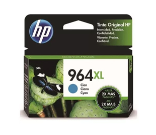 Cartucho De Tinta Original Hp 964Xl 3Ja54Al Cyan Rendimiento 1.600 Páginas