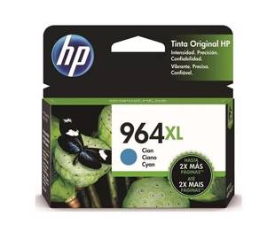Cartucho De Tinta Original Hp 964Xl 3Ja54Al Cyan Rendimiento 1.600 Páginas