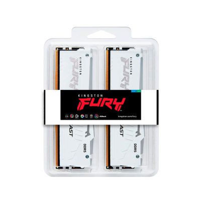 Memoria Kingston Fury 6000Mhz 32Gb Blanca Rgb