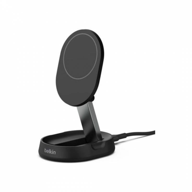 Soporte Y Cargador Inalambrico Belkin Wia008Vfbk Qi2 15W Negro.