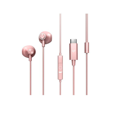 Auriculares Energy Sistem Easypods Rose Gold Usb-C 1.2M
