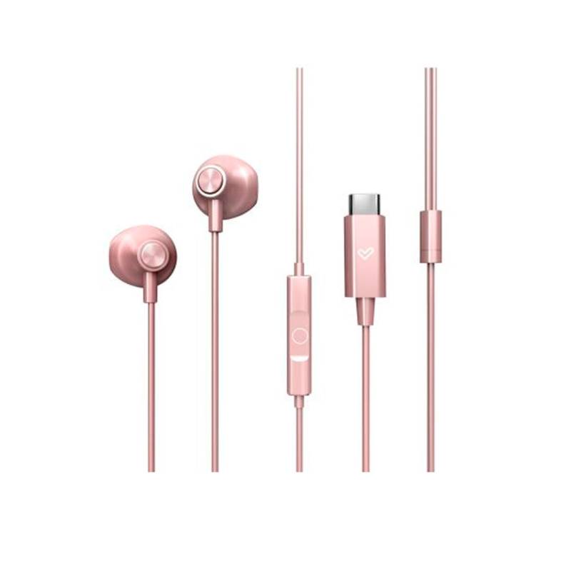 Auriculares Energy Sistem Easypods Rose Gold Usb-C 1.2M
