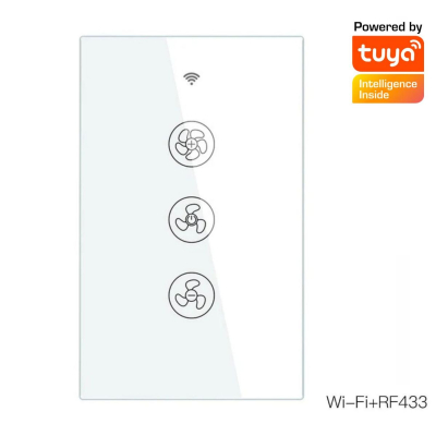 Interruptor Táctil Para Ventilador Ws-Us-F Wifi+Rf433 Oem
