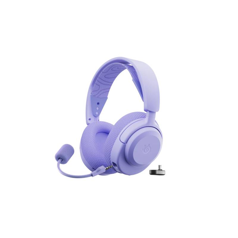 Auriculares Gamer Steelseries Arctis Nova 3P Wireless Lavender Bluetooth 5.3 / 2.4 Ghz Usb-C Lavanda