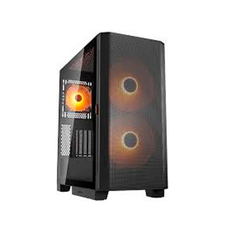 Gabinete Mid Tower Airface Flo Rgb 385Ya60.0001 Cougar Negro Led