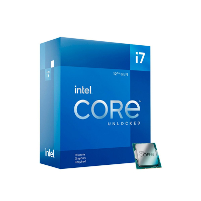 Procesador Core I7-12700Kf Bx8071512700Kf Intel Socket Lga1700 Box Sin Fan Sin Video