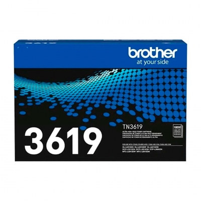 Toner Brother Original Tn3619. Rendimiento 18.000 Copias.