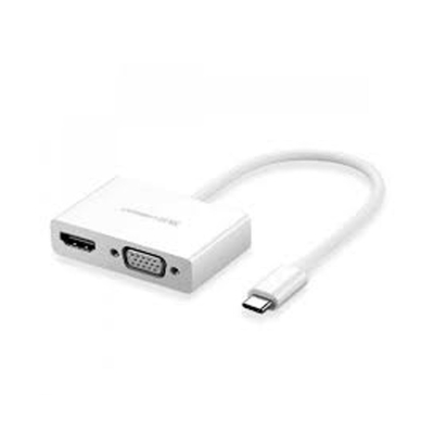 Adaptador Usb-C A Hdmi + Vga Mm123 30843 Ugreen Blanco