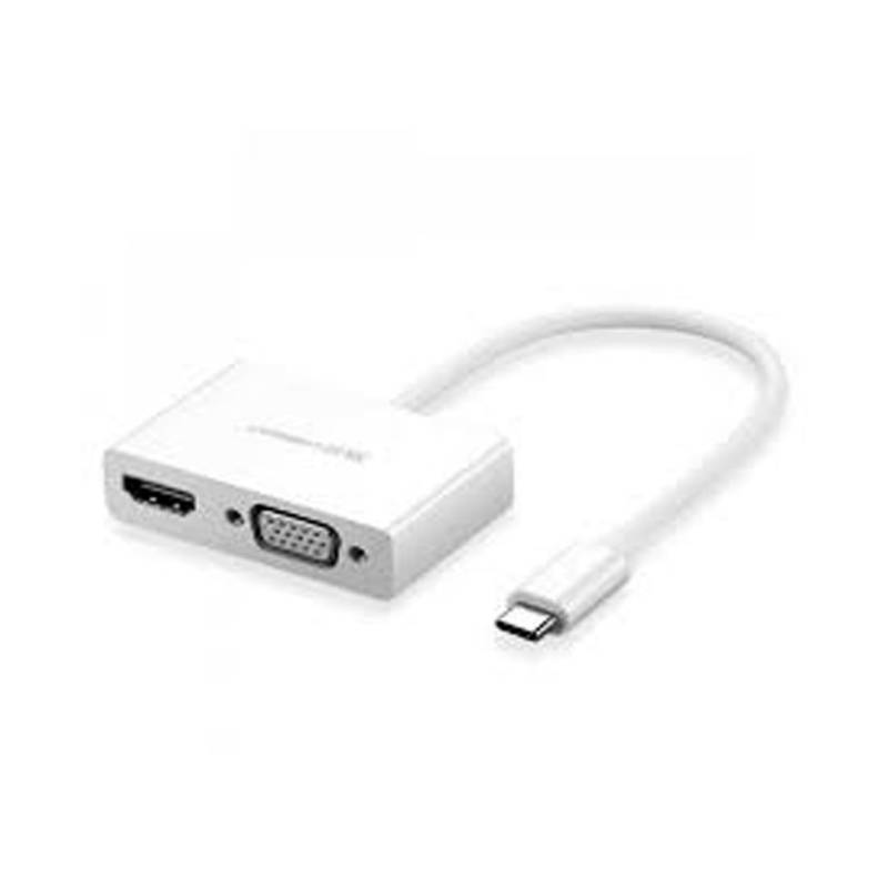 Adaptador Usb-C A Hdmi + Vga Mm123 30843 Ugreen Blanco