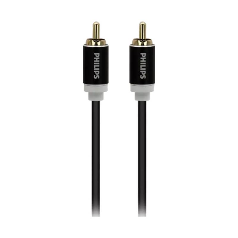Cable De Audio Swa4121/59 Philips Rca A Rca Macho 1,2 M Philips Negro