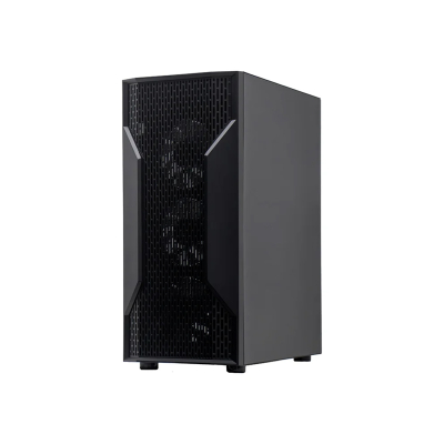 Gabinete Gamer Teros Te-1332G Mid Tower Atx Vidrio Templado 4 Ventiladores Negro