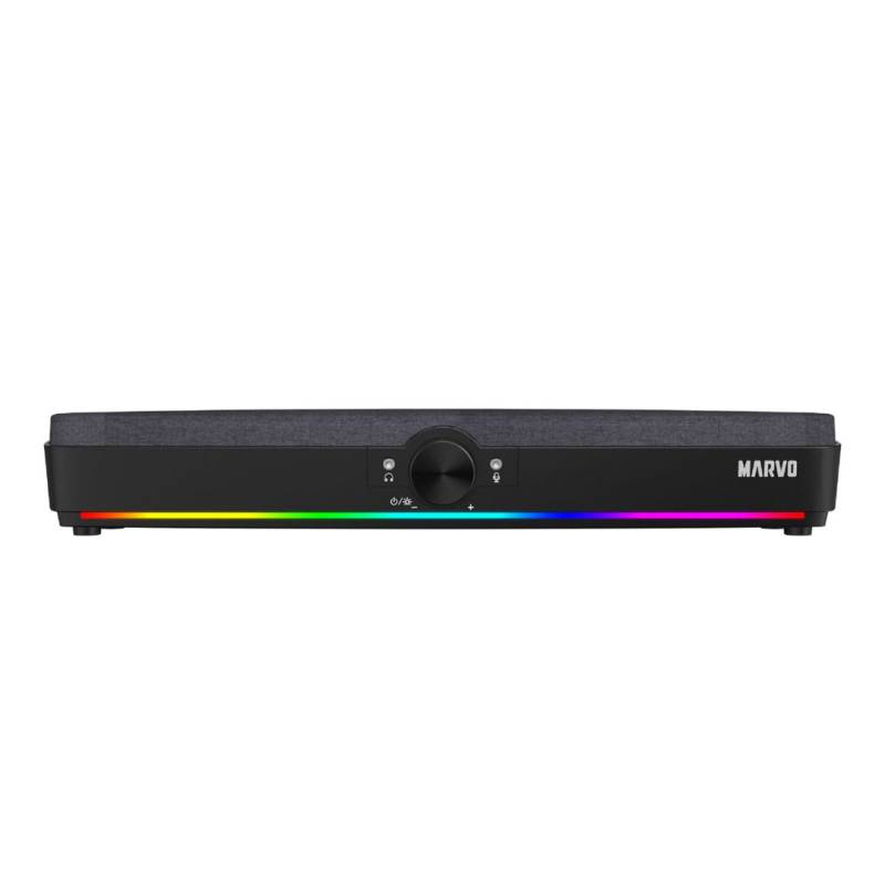 Barra De Sonido Sg-286 Sg-286 Marvo Bluetooth Rgb Negra.