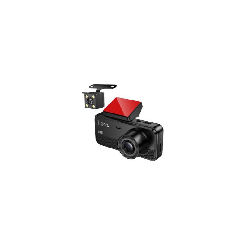 Cámara Vehicular Hoco Dv15 Triple Canal 720P + 480P + 480P Con Pantalla Ips 2