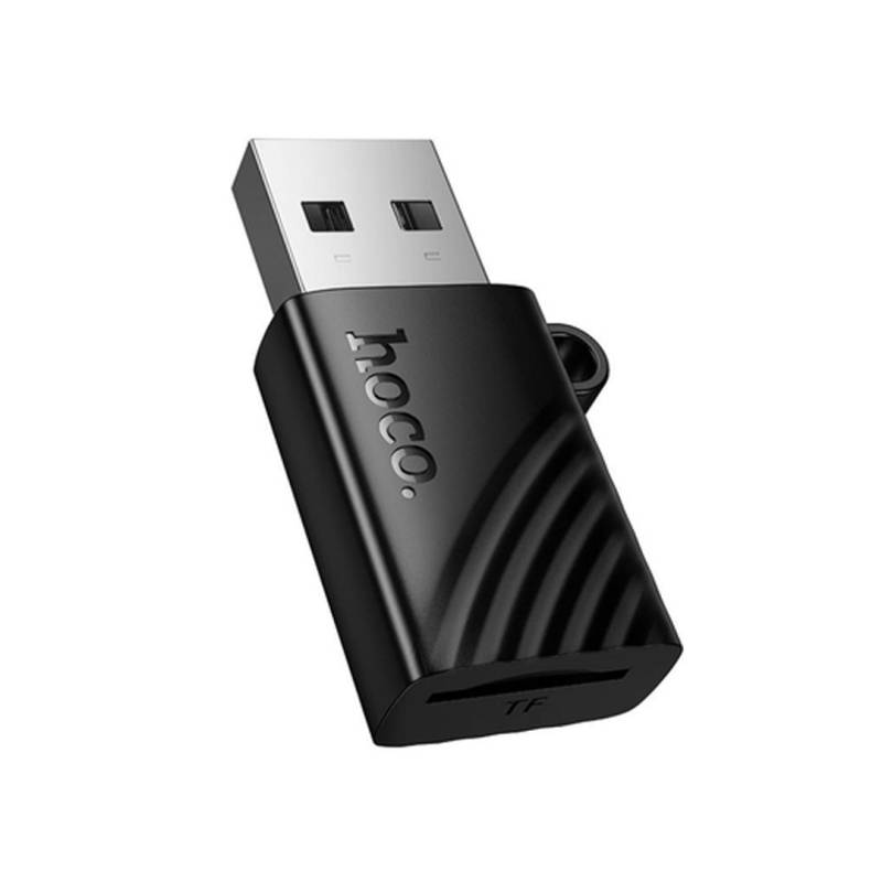 Lector De Tarjetas Hb53 189360 Hoco Usb-A 2.0 Para Microsd Negro