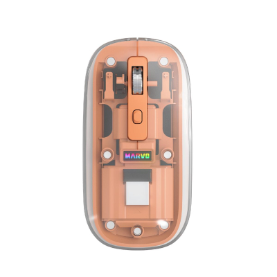 Mouse M810W-Or Marvo Óptico Inalámbrico Naranja