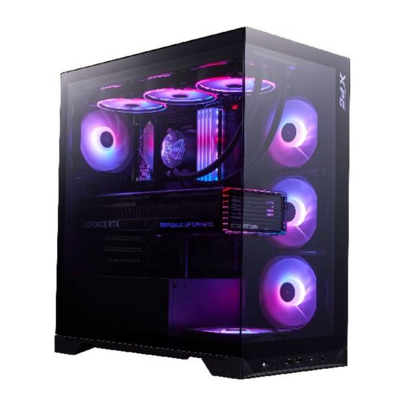 Gabinete Gamer Xpg Invader X Btf Mid Tower Atx Vidrio Templado Argb Negro