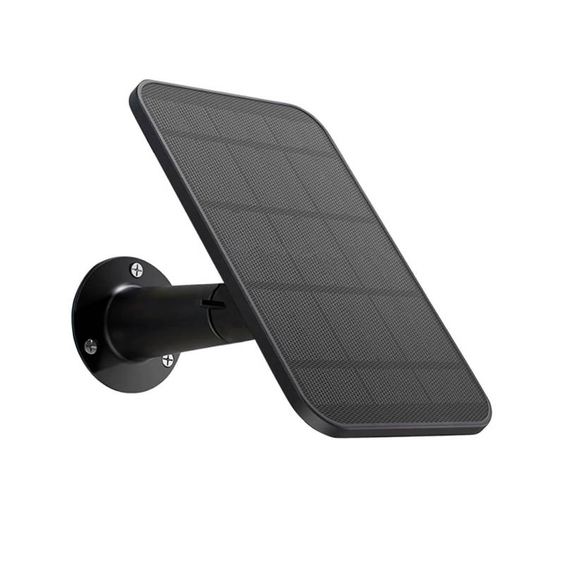 Panel Solar Para Cámaras De Vigilancia Uyodm Ip66 Negro Compatible Con Blink