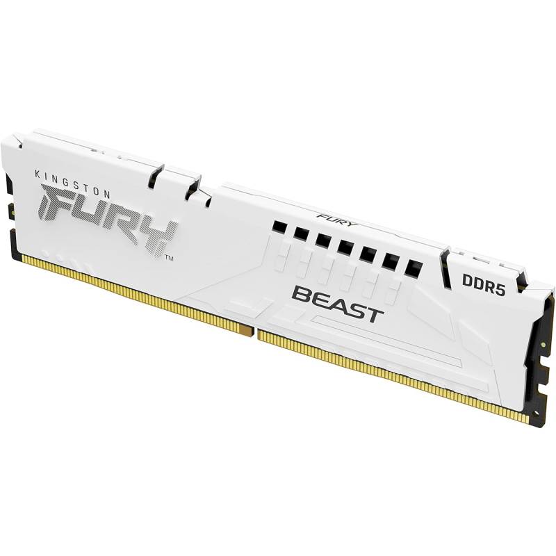 Memoria Ram Fury Beast Kf564C32Bwe-16 Kingston Ddr5 16Gb Blanca