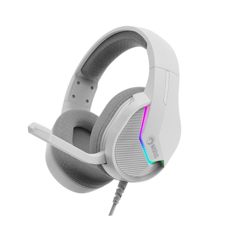 Auricular H8618 H8618-Wh Marvo Tactic Rgb Blanco.