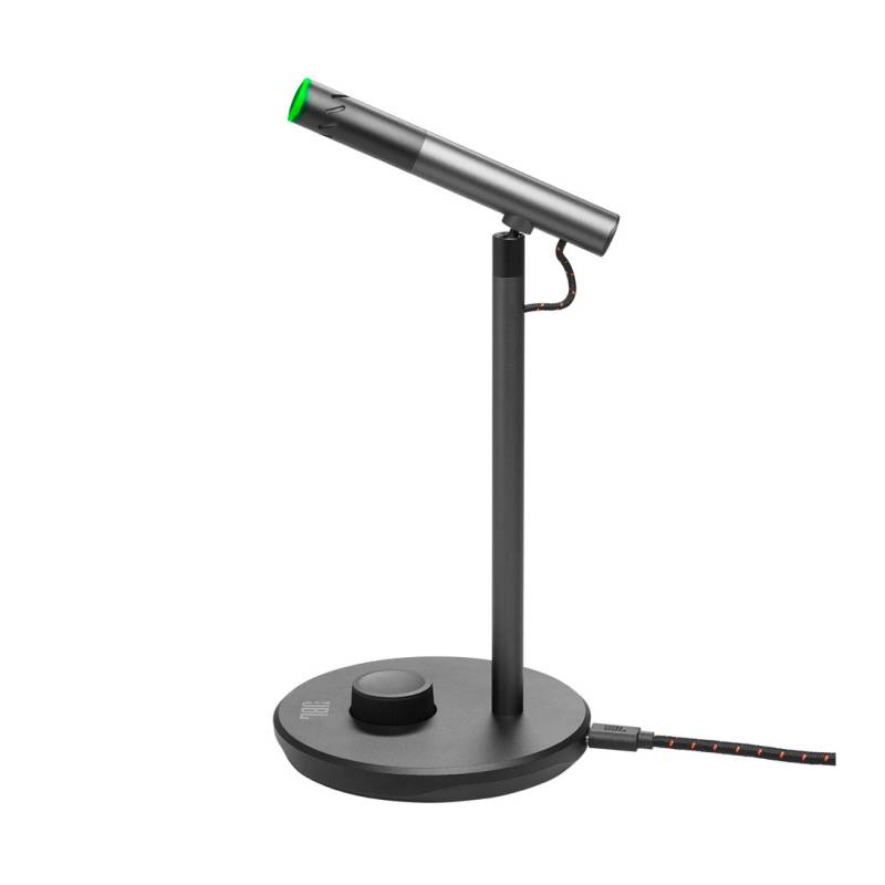Micrófono Con Soporte Quantum Stream Talk Jbl Negro