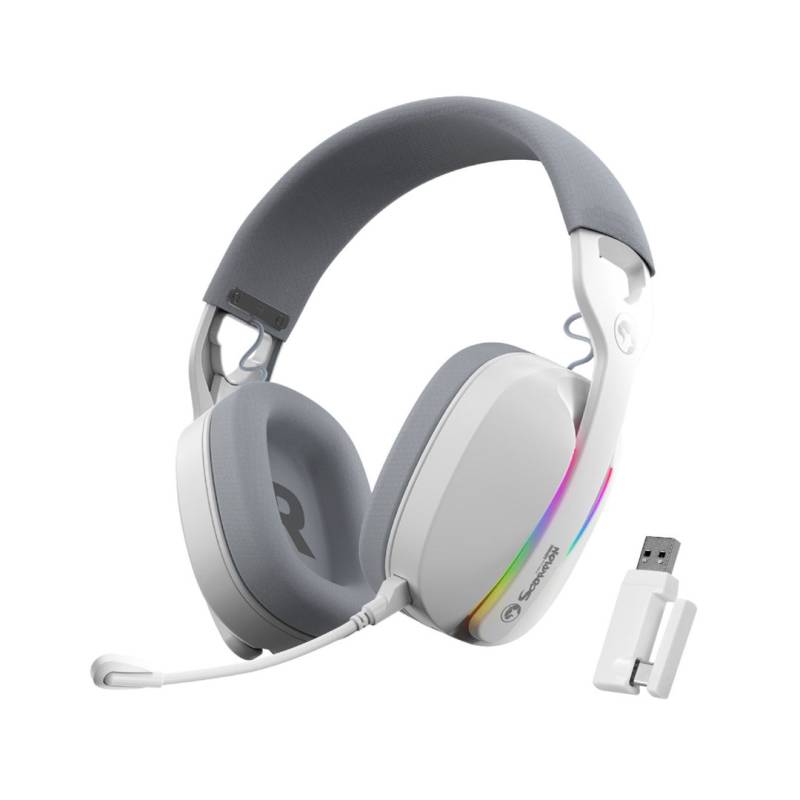 Auricular Hg9086W Hg9086W-Wh Marvo 7.1 Virtual Rgb Blanco