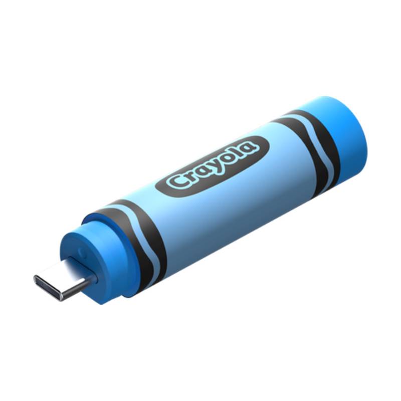 Pendrive Sandisk Crayola Usb-C De 64Gb, Diseño Con Forma De Crayón En Color Cerulean Blue, Con Conector Usb-C E Interfaz Usb 3.2 Gen 1 (5 Gbps). Velocidad De Le