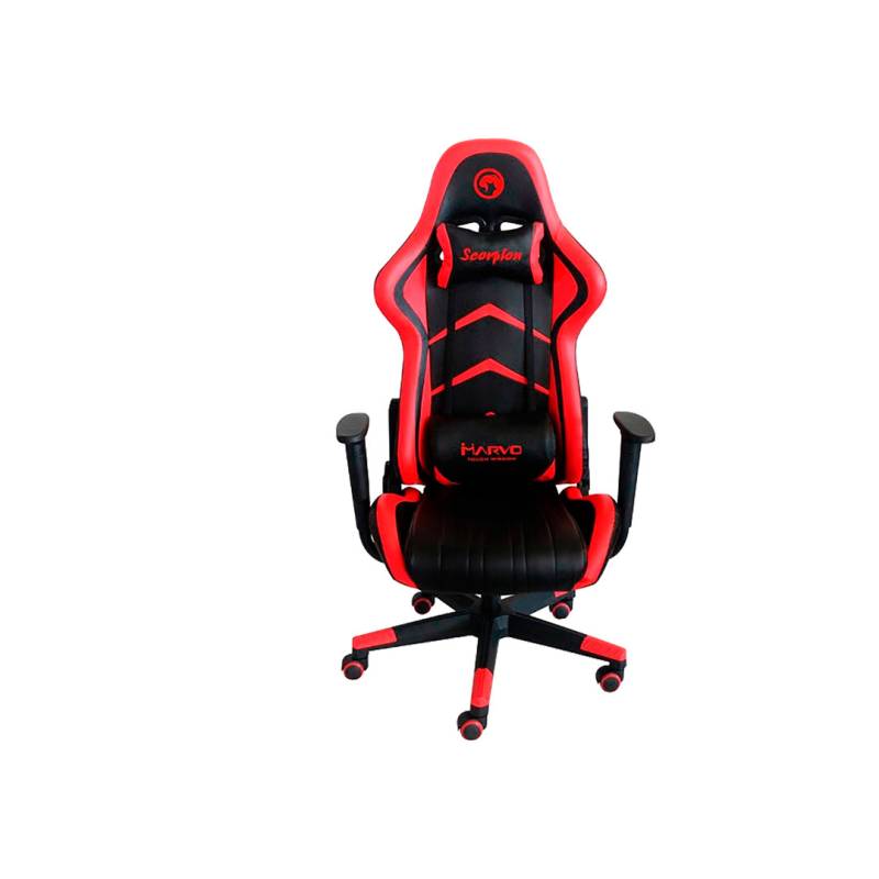 Silla Gaming Scorpion Ch-106 Marvo Giro 360° Negro/Rojo