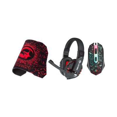 Combo Gaming Marvo Scorpion Cm370 3 En 1 Auricular + Mouse + Mousepad