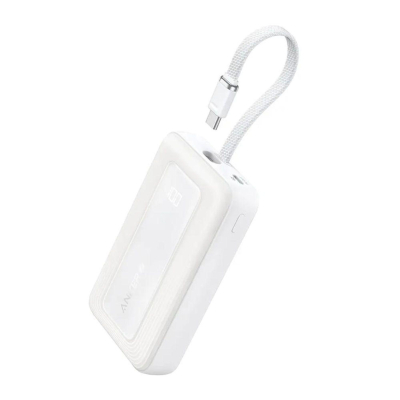 Power Bank Anker Zolo A1689H21 20000Mah 30W Usb-C Con Cable Integrado Blanco