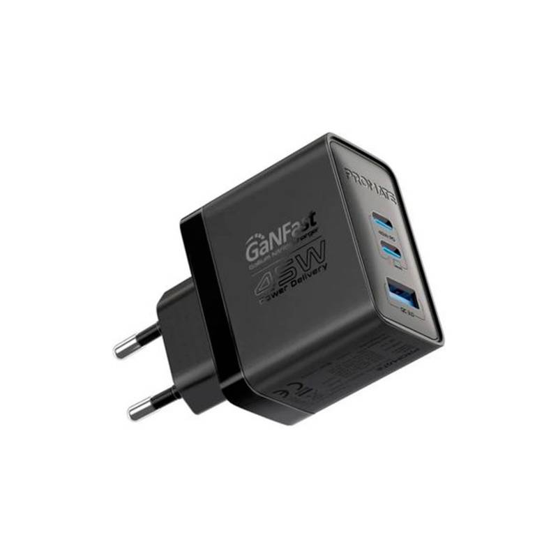 Powerport-45Bk Negro Cargador De Pared 45 W Promate