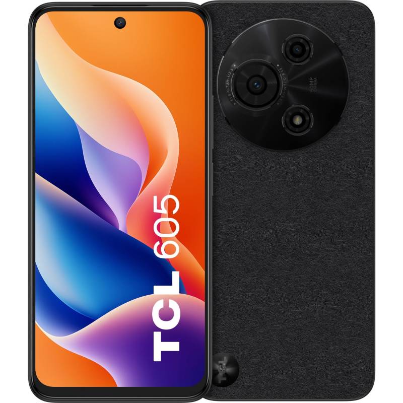 Smartphone Tcl 605 128Gb 4Gb Ram + 8Gb Virtual 6,7 Hd+ 90Hz 4G Negro