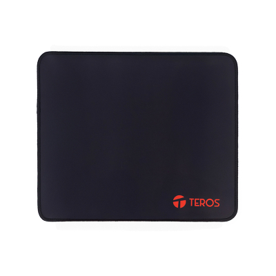 Mousepad Teros Te-3017S 32 × 27 Cm Tela Lisa Base Antideslizante Negro