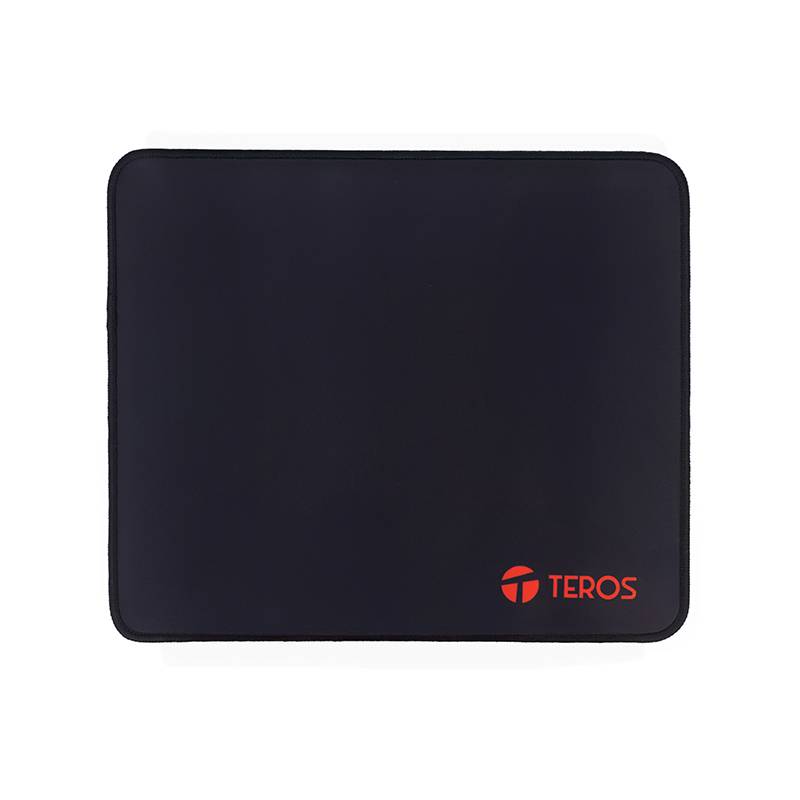 Mousepad Teros Te-3017S 32 × 27 Cm Tela Lisa Base Antideslizante Negro