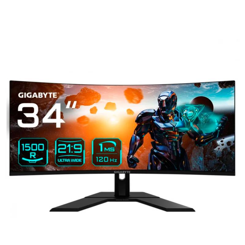 Monitor Gaming Curvo Gs34Wqca Gigabyte Led 34 Wqhd 120 Hz