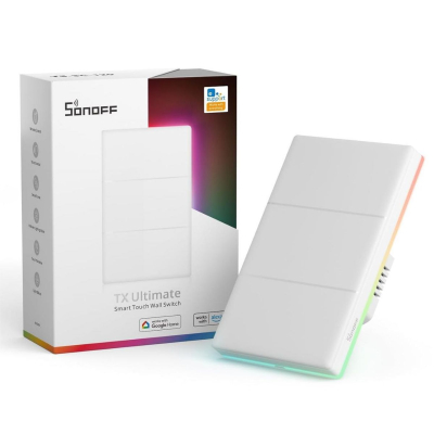 Interruptor Táctil M5 6920075740288 Sonoff Wifi Rgb 4 Botones Interruptor Táctil Inteligente De 4 Botones