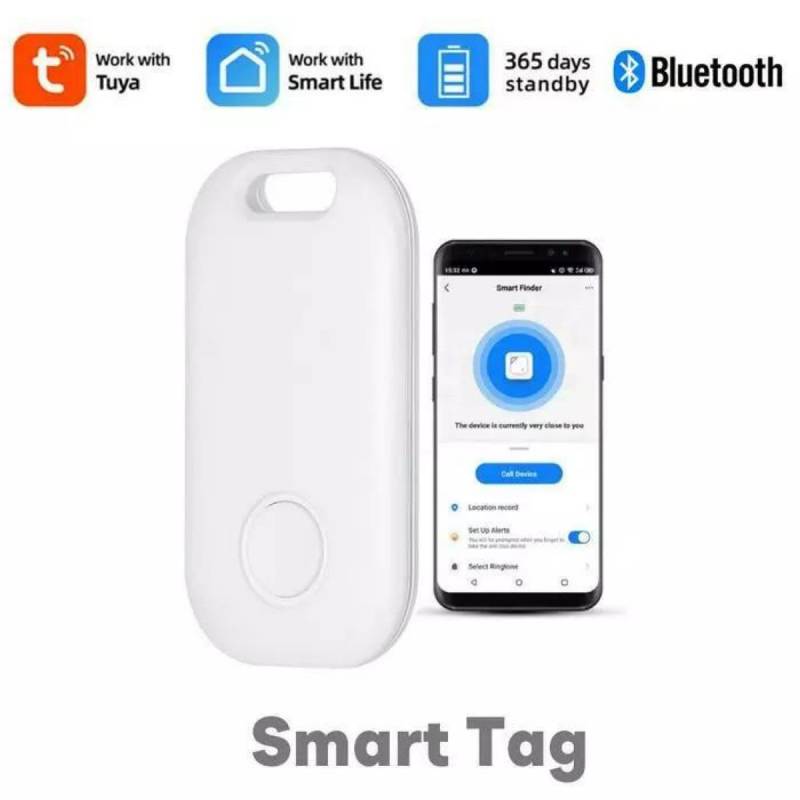 Rastreador Bluetooth Bss-Al01-Wh-C-En Moes Tuya Smart Blanco