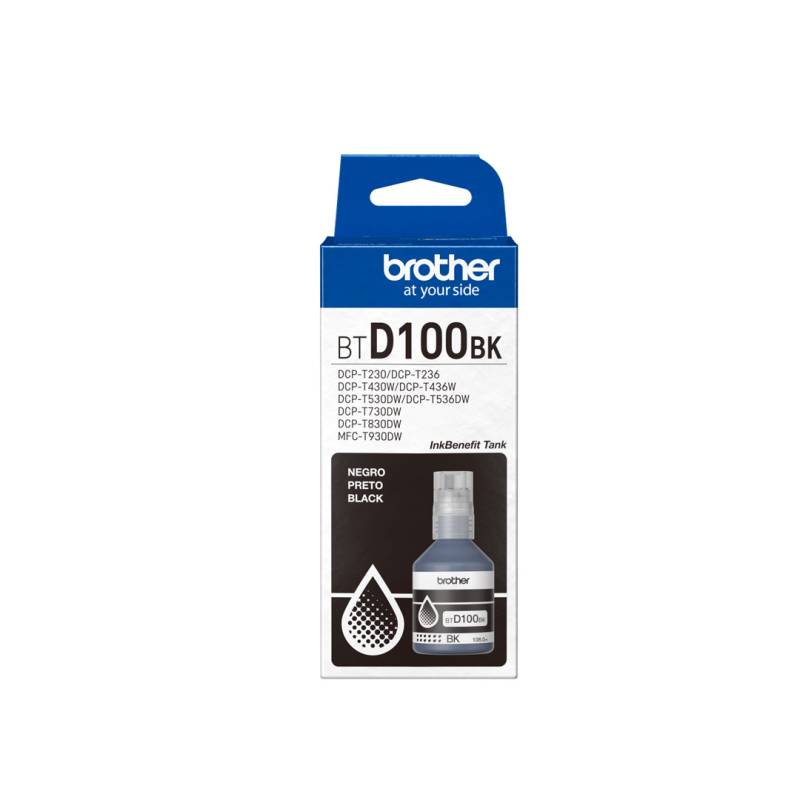 Botella De Tinta Brother Btd100Bkmex Negra