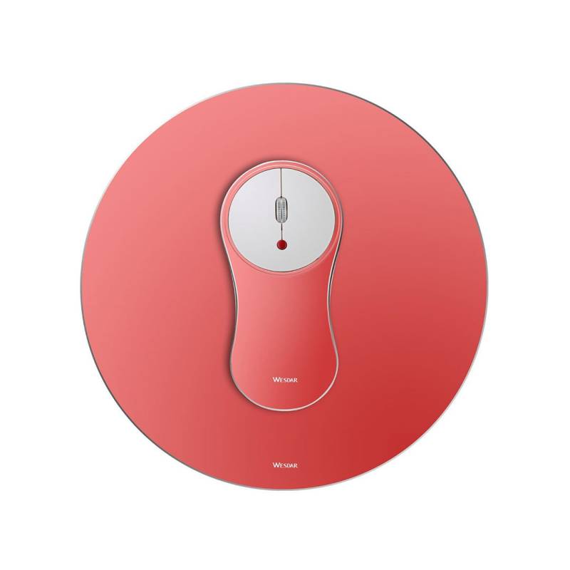 Combo Mouse Mp1 Red Wesdar Inalámbrico Rojo