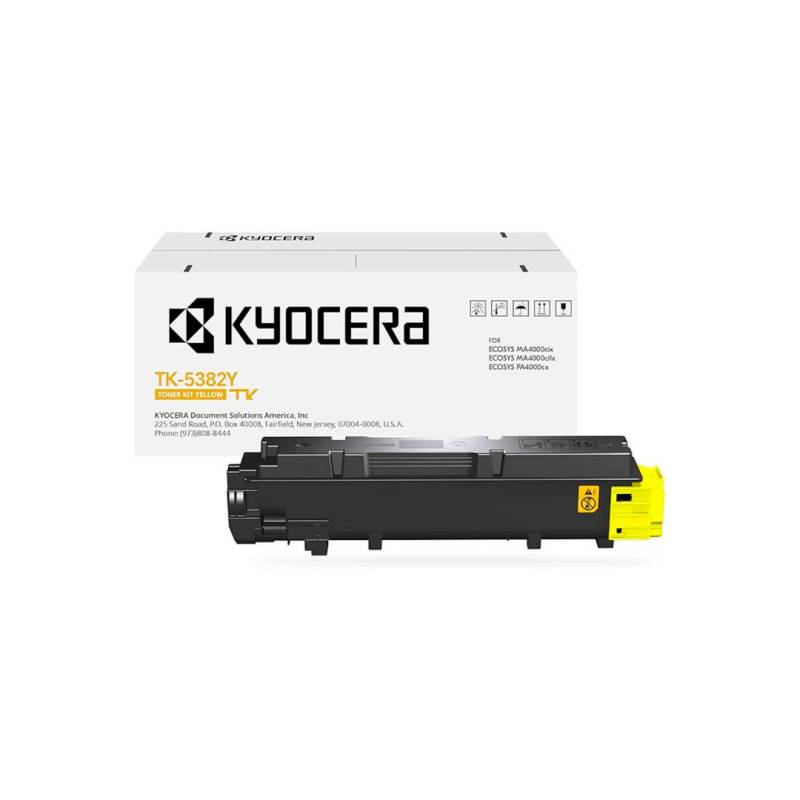 Toner Original Kyocera Tk-5382Y Color Amarillo - Rendimiento 10.000 Paginas.