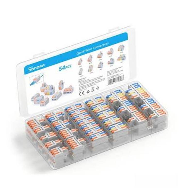 Conectores De Cable Rápido 6920075740967 Sonoff Pack 54 Piezas Gris